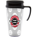 Logo & Tag Line Acrylic Travel Mug with Handle (Personalized)