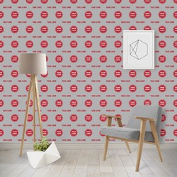 Logo & Tag Line Wallpaper & Surface Covering - Peel & Stick - Repositionable