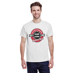 Logo & Tag Line T-Shirt - White (Personalized)