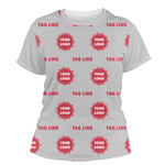 Logo & Tag Line Women's Crew T-Shirt - Small (Personalized)