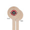 Logo & Tag Line Wooden 6" Stir Stick - Round - Single Sided - Front & Back