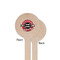 Logo & Tag Line Wooden 7.5" Stir Stick - Round - Single Sided - Front & Back