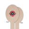 Logo & Tag Line Wooden Food Pick - Oval - Single Sided - Front & Back