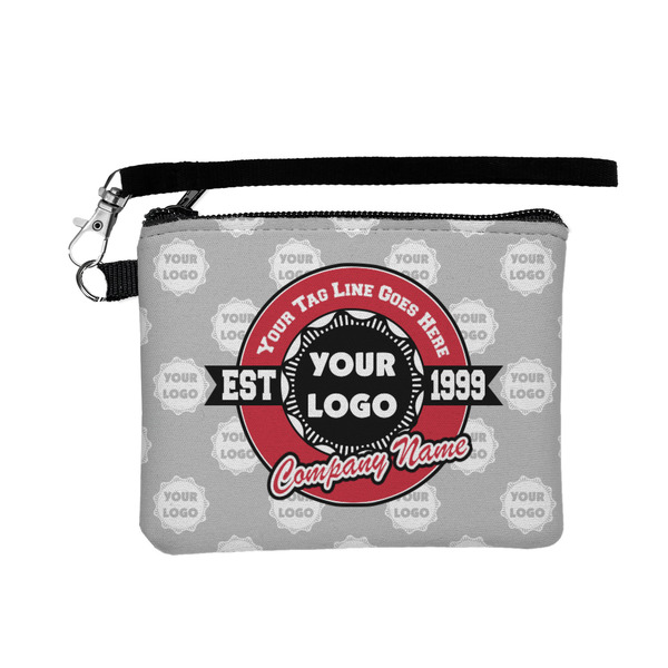 Custom Logo & Tag Line Wristlet ID Case w/ Logos