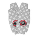 Logo & Tag Line Zipper Bottle Cooler - Set of 4 w/ Logos