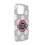 Logo & Tag Line iPhone Case - Plastic - iPhone 13 (Personalized)