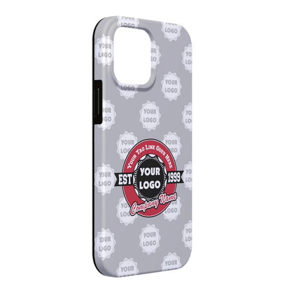 Custom Logo & Tag Line iPhone Case - Rubber Lined - iPhone 13 Pro Max (Personalized)