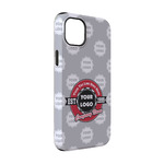 Logo & Tag Line iPhone Case - Rubber Lined - iPhone 14 Pro (Personalized)