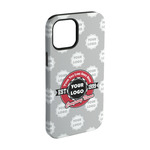 Logo & Tag Line iPhone Case - Rubber Lined - iPhone 15 (Personalized)