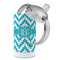 Pixelated Chevron 12 oz Stainless Steel Sippy Cups - Top Off