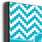 Pixelated Chevron 12x12 Wood Print - Closeup