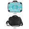 Pixelated Chevron 15" Hard Shell Briefcase - APPROVAL