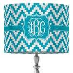 Pixelated Chevron 16" Drum Lamp Shade - Fabric (Personalized)