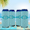 Pixelated Chevron 16oz Can Sleeve - Set of 4 - LIFESTYLE