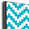 Pixelated Chevron 16x20 Wood Print - Closeup