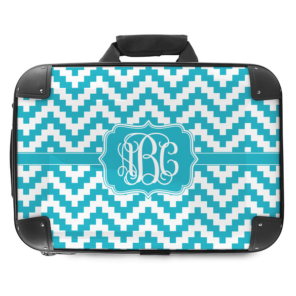 Custom Pixelated Chevron Hard Shell Briefcase - 18" (Personalized)