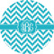 Pixelated Chevron 2" Multipurpose Round Labels - Single Sticker