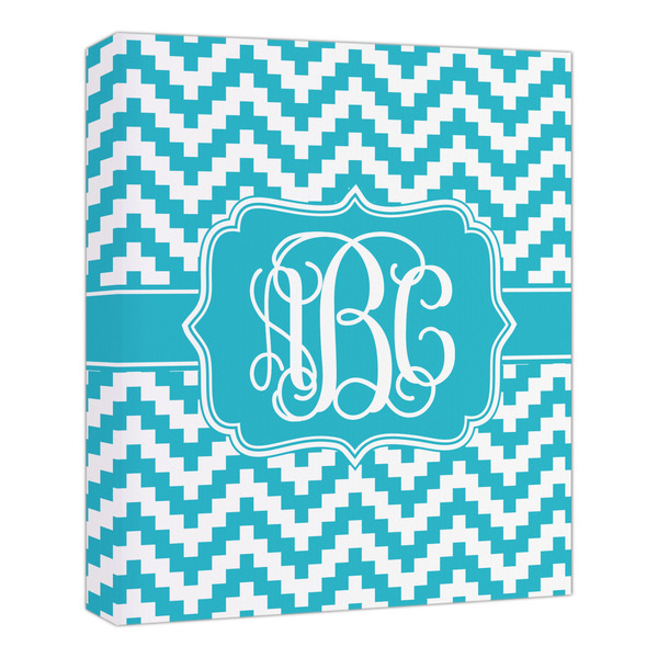 Custom Pixelated Chevron Canvas Print - 20x24 (Personalized)