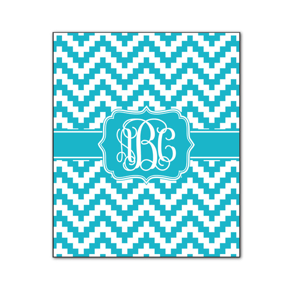 Custom Pixelated Chevron Wood Print - 20x24 (Personalized)