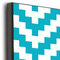 Pixelated Chevron 20x30 Wood Print - Closeup