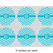 Pixelated Chevron 3" Multipurpose Round Labels - Sheet