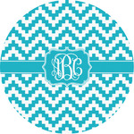 Pixelated Chevron Multipurpose Round Labels - Custom Sized (Personalized)