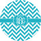 Pixelated Chevron 3" Multipurpose Round Labels - Single Sticker