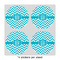 Pixelated Chevron 4" Multipurpose Round Labels - Sheet