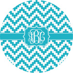 Pixelated Chevron Multipurpose Round Labels - 5" (Personalized)