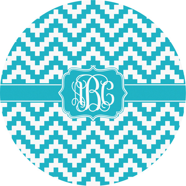 Custom Pixelated Chevron Multipurpose Round Labels - 5" (Personalized)