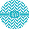 Pixelated Chevron 5" Multipurpose Round Label - Single Sticker