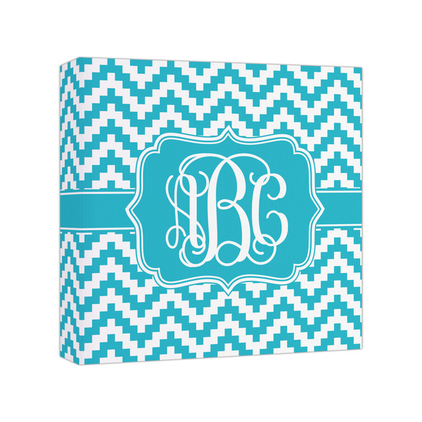 Custom Pixelated Chevron Canvas Print - 8x8 (Personalized)