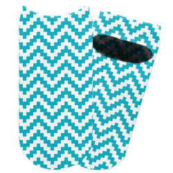 Pixelated Chevron Adult Ankle Socks