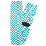 Pixelated Chevron Adult Crew Socks