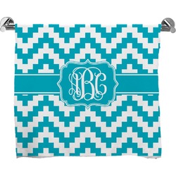 Pixelated Chevron Bath Towel (Personalized)