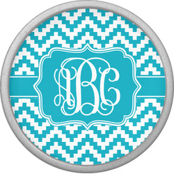 Pixelated Chevron Cabinet Knob (Silver) (Personalized)