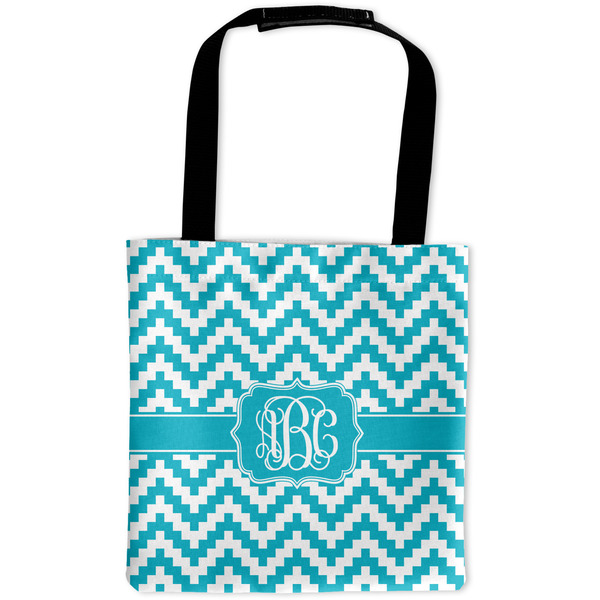 Custom Pixelated Chevron Auto Back Seat Organizer Bag (Personalized)