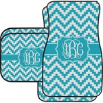 Pixelated Chevron Car Floor Mats Set - 2 Front & 2 Back (Personalized)