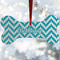 Pixelated Chevron Ceramic Dog Ornaments - Parent