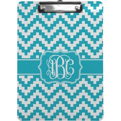 Pixelated Chevron Clipboard (Letter Size) (Personalized)