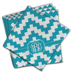 Pixelated Chevron Cloth Napkins (Set of 4) (Personalized)