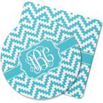 Pixelated Chevron Rubber Backed Coaster (Personalized)