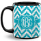 Pixelated Chevron Coffee Mug - 11 oz - Full- Black