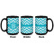 Pixelated Chevron Coffee Mug - 15 oz - Black APPROVAL