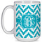 Pixelated Chevron Coffee Mug - 15 oz - White Full