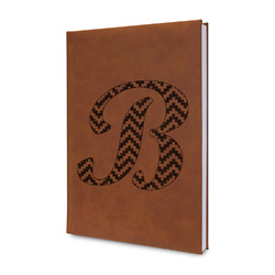 Pixelated Chevron Leatherette Journal - Double Sided (Personalized)