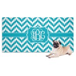 Pixelated Chevron Dog Towel (Personalized)