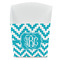 Pixelated Chevron French Fry Favor Box - Front View