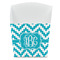 Pixelated Chevron French Fry Favor Box - Front View