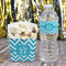 Pixelated Chevron French Fry Favor Box - w/ Water Bottle